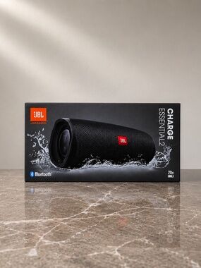 NWT JBL Charge Essential 2 Bluetooth Speaker New Sealed Waterproof Black
